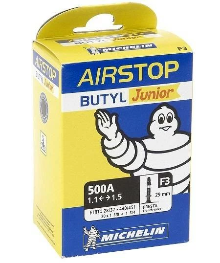 Michelin Slange AirsTop Junior F3 28/37-440/451 Presta 29mm 3 Michelin Slange AirsTop Junior F3 28/37-440/451 Presta 29mm