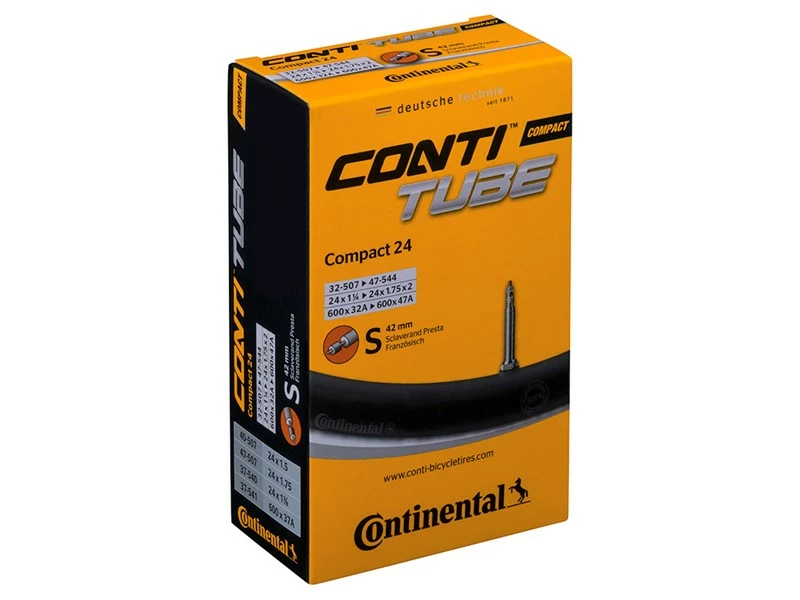 CONTINENTAL Compact Tube Wide (32-47x507-544) Presta 42 Mm 3 CONTINENTAL Compact Tube Wide (32-47x507-544) Presta 42 Mm