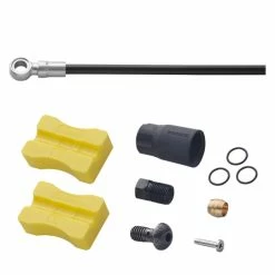 Shimano Bremseslange SM-BH90, 170cm Rett/banjo Kobling, Svart, Zee