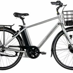 Ecoride Ambassadør Highstep (herresykkel) H8-Front Framhjulsmotor 28t - SØLV
