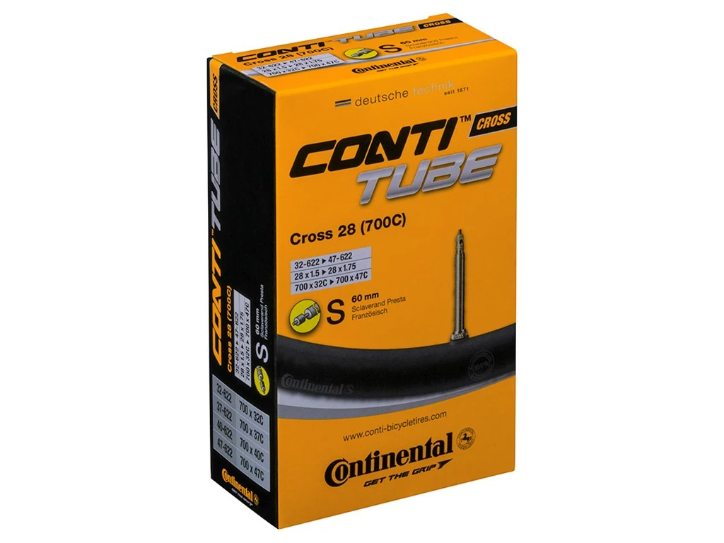 CONTINENTAL Cross Tube 700 X 32-47C (32-47x622) Presta 60 Mm 3 CONTINENTAL Cross Tube 700 X 32-47C (32-47x622) Presta 60 Mm